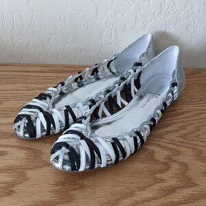 Vince Camuto Tri-Colored Woven Sandal/Flats